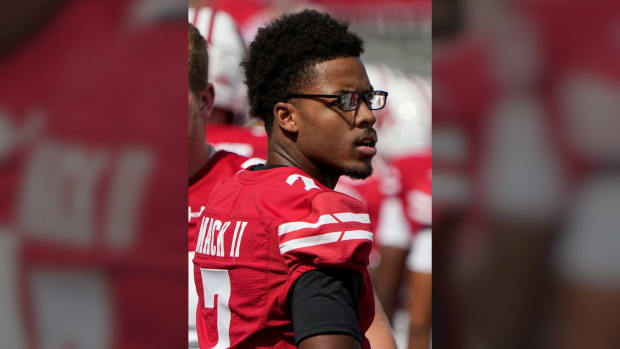 Wisconsin cornerback Michael Mack (7) is shown before their game Saturday, September 2, 2023 at Camp Randall Stadium in Madison, Wis. Wisconsin beat Buffalo 38-17.Mark Hoffman/Milwaukee Journal Sentinel